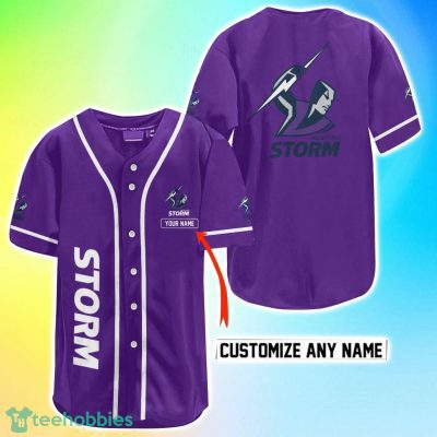 Melbourne Storm NRL Custom Name Baseball Jersey Best Gift For Men And Women Fans