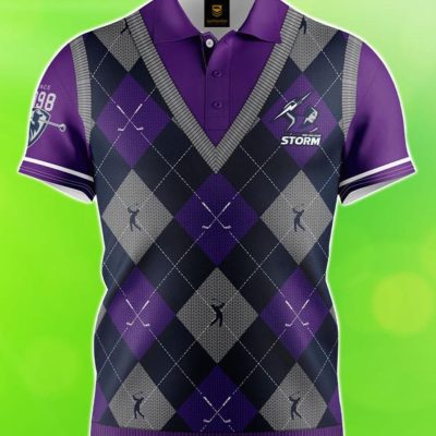 Melbourne Storm NRL Fairway Golf Polo Shirt Best Gift Men And Women For Fans