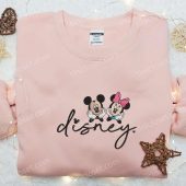 Mickey And Minnie Disney Embroidered Shirt Disney Characters Embroidered Hoodie Best Gift For Couple 3.jpg - demo10