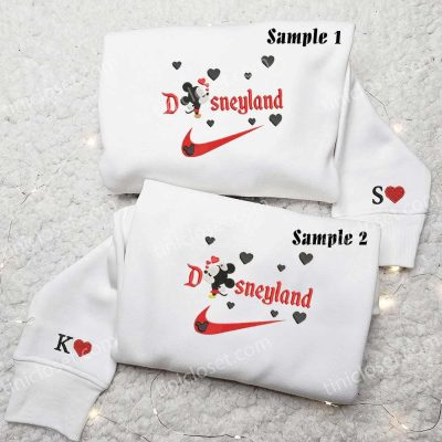 Magical Mickey and Minnie Disneyland Embroidered Couples Shirts Perfect for Disney Lovers | soulcals.com