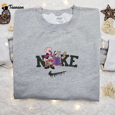 Mickey & Minnie Mouse Masquerade x Nike Sweatshirt Halloween Embroidered Shirt ,B Gift for Men Women Gift Ideas| soulcals.com