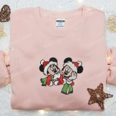 Mickey And Minnie Mouse Xmas Embroidered Shirt Disney Characters Embroidered Hoodie Christmas Embroidered Sweatshirt 2.jpg - demo10