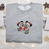 Mickey And Minnie Mouse Xmas Embroidered Shirt Disney Characters Embroidered Hoodie Christmas Embroidered Sweatshirt 5.jpg - demo10