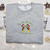 Mickey And Minnie Tis The Season Embroidered Shirt Disney Characters Embroidered Hoodie Christmas Embroidered Shirt 10.jpg - demo10