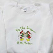 Mickey And Minnie Tis The Season Embroidered Shirt Disney Characters Embroidered Hoodie Christmas Embroidered Shirt 7.jpg - demo10