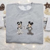 Mickey And Minnie Wedding Embroidered Sweatshirt Disney Characters Embroidered Sweatshirt Best Valentines Day Gift Ideas 4.jpg - demo10