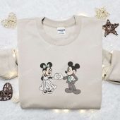 Mickey And Minnie Wedding Embroidered T Shirt Disney Characters Embroidered T Shirt Best Valentines Day Gift Ideas 1.jpg - demo10