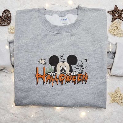 Mickey Happy Halloween Embroidered Sweatshirt Disney s Best Gift Idea for Halloween | soulcals.com