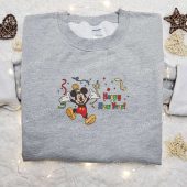 Mickey Happy New Year Cartoon Embroidered Sweatshirt Disney Characters Movie Merry Christmas Embroidered Shirt Best Christmas Day Gift Ideas 3.jpg - demo10