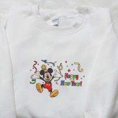 Mickey Happy New Year Cartoon Embroidered Sweatshirt Disney Characters Movie Merry Christmas Embroidered Shirt Best Christmas Day Gift Ideas 7.jpg - demo10