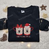 Mickey Minnie Cup Christmas Embroidered Shirt Disney Christmas Embroidered T Shirt Best Christmas Gift Ideas For Couples 5.jpg - demo10