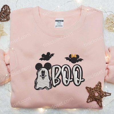 Spooky Embroidered Sweatshirt & T-shirt Mickey Mouse Boo Collection Best Halloween Gift Ideas by Disney | soulcals.com