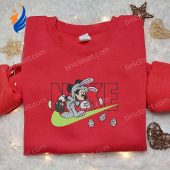 Mickey Mouse Bunny X Nike Cartoon Embroidered Shirt Custom Nike Embroidered Shirt Best Easter Gift Ideas.jpg - demo10
