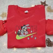 Mickey Mouse Bunny X Nike Cartoon Embroidered Shirt Custom Nike Embroidered Shirt Best Easter Gift Ideas 5.jpg - demo10
