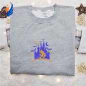 Mickey Mouse Castle Embroidered Hoodie Disney Character Halloween Embroidered T Shirt Best Halloween Gift Ideas For Family.jpg - demo10