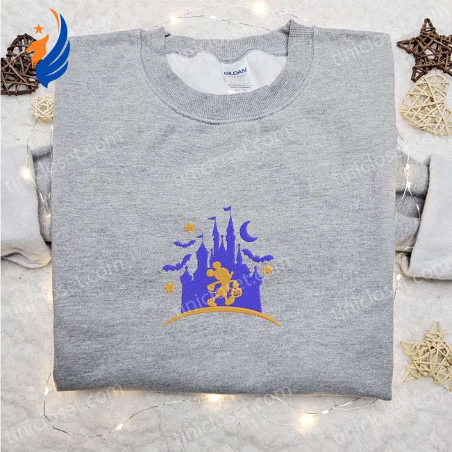 Mickey Mouse Castle Hoodie & Disney Character Halloween T-shirt Best Family Halloween Gift Ideas | soulcals.com