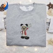 Mickey Mouse Christmas Embroidered Hoodie Disney Christmas Embroidered T Shirt Best Christmas Gift Ideas.jpg - demo10