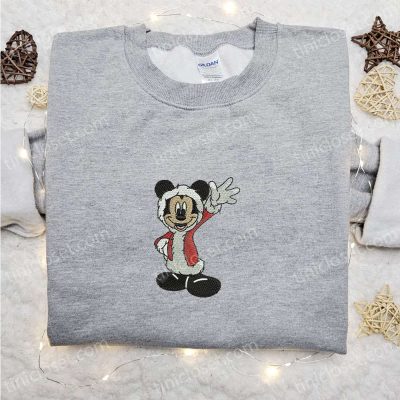 Mickey Mouse Christmas Embroidered Hoodie & T-Shirt Best Gift Ideas from Disney | soulcals.com