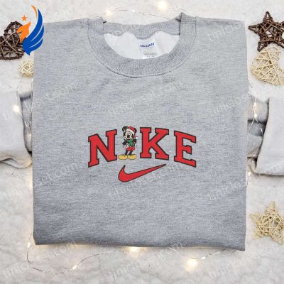Disney Mickey Mouse Christmas x Nike Cartoon Hoodie & Shirt Best Family Christmas Gift Ideas | soulcals.com