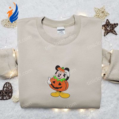 Mickey Mouse Disney Halloween Embroidered Shirt Best Gift Ideas for Disney Halloween T-shirt | soulcals.com