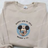 Mickey Mouse Happy 4th Of July And Co Shirt Disney Embroidered Shirt National Day Gifts 4.jpg - demo10