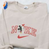 Mickey Mouse Heart X Nike Cartoon Embroidered Sweatshirt Disney Characters Embroidered Shirt Nike Inspired Embroidered Shirt.jpg - demo10