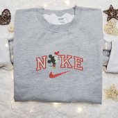 Mickey Mouse Heart X Nike Cartoon Embroidered Sweatshirt Disney Characters Embroidered Shirt Nike Inspired Embroidered Shirt 3.jpg - demo10