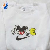 Mickey Mouse Love X Nike Embroidered Hoodie Nike Inspired Embroidered Shirt Best Valentines Day Gift Ideas 5.jpg - demo10