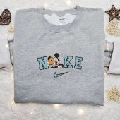 Mickey Mouse Pumpkin Mask Halloween X Nike Embroidered Sweatshirt Walt Disney Characters Embroidered Shirt Best Halloween Gift Ideas 1.jpeg - demo10