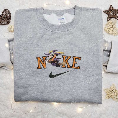 Mickey Mouse Witch Halloween x Nike Embroidered Sweatshirt Best Disney Characters Shirt for Halloween Perfect Halloween Gift Idea | soulcals.com