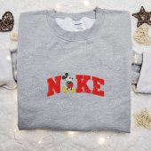 Mickey Mouse X Nike Embroidered Shirt Disney Characters Embroidered Hoodie Nike Inspired Embroidered Sweatshirt 1.jpg - demo10