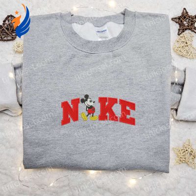 Mickey Mouse x Nike Embroidered Shirt Disney Characters Hoodie & Nike Inspired Sweatshirt Trendy Authentic Disney Apparel by Nike | soulcals.com
