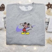 Mickey Mouse X Nike Swoosh Cartoon Embroidered Hoodie Disney Characters Embroidered Shirt Nike Inspired Embroidered Shirt 10.jpg - demo10