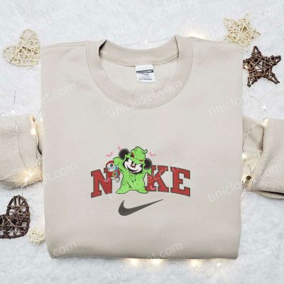 Mickey Oogie Boogie Halloween x Nike Embroidered Sweatshirt Spooky Horror Movie Shirt Perfect Halloween Gift| soulcals.com