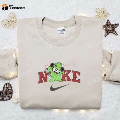 Mickey Oogie Boogie Halloween x Nike Embroidered Sweatshirt Spooky Horror Movie Shirt Perfect Halloween Gift| soulcals.com