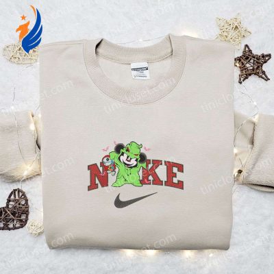 Mickey Oogie Boogie x Nike Embroidered Sweatshirt Spooky Horror Movie Halloween Shirt Best Gift Ideas | soulcals.com