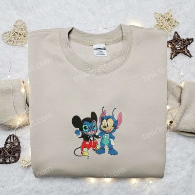 Halloween Embroidered Shirt Mickey Stitch Changed Face Disney Halloween Gift for Family | soulcals.com
