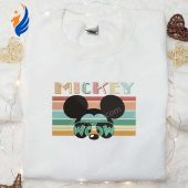 Mickey Sunglasses Wow Embroidered Shirt Disney Characters Embroidered Hoodie Best Gift Idea.jpg - demo10
