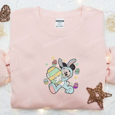 Disney Characters Embroidered Shirt & Hoodie Mickey with Easter Eggs Thanksgiving Gift Ideas | soulcals.com