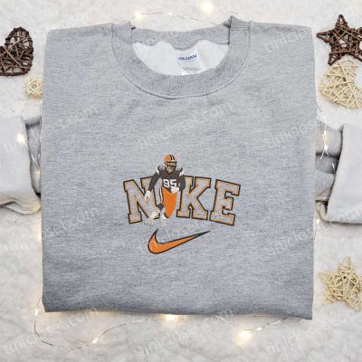 Miles Garrett x Nike Embroidered Shirt NFL Sports Celebrity Hoodie| soulcals.com
