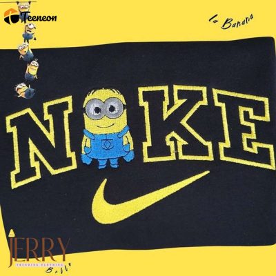 Minion Nike Embroidered Sweatshirt| soulcals.com