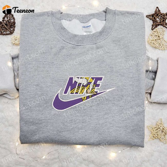 Minn Gift for Men Women Vikings x Nike Embroidered Shirt, NFL Sports Hoodie Nike Inspired Premium Quality| soulcals.com