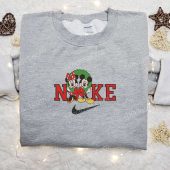 Minnie And Mickey Laurel Wreath Christmas X Nike Embroidered Sweatshirt Disney Characters Movie Merry Christmas Embroidered Shirt Best Christmas Day Gift Ideas 3.jpg - demo10