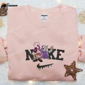 Minnie And Mickey Masquerade Halloween X Nike Embroidered Sweatshirt Walt Disney Characters Embroidered Shirt Best Halloween Gift Ideas.jpeg - demo10