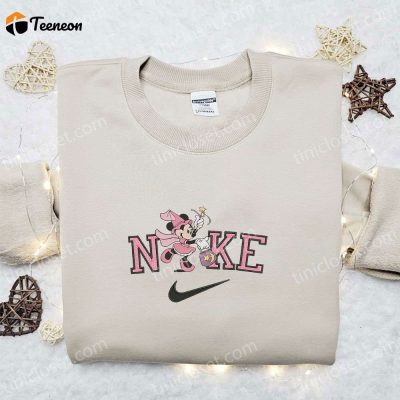 Minnie Mouse Star Halloween x Nike Embroidered Sweatshirt Unique Walt Disney Characters Shirt Perfect Halloween Gift Idea| soulcals.com