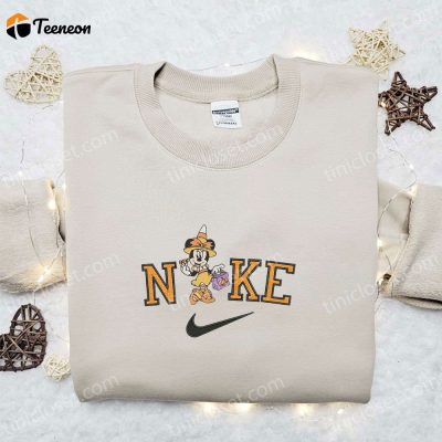 Minnie Mouse Trick or Treat x Nike Embroidered Sweatshirt Halloween Shirt & Gift Ideas| soulcals.com