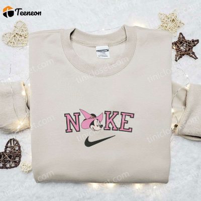Minnie Mouse Witch Head Halloween x Nike Embroidered Sweatshirt Walt Disney Characters Shirt B Gift for Men Women Halloween Gift Ideas| soulcals.com