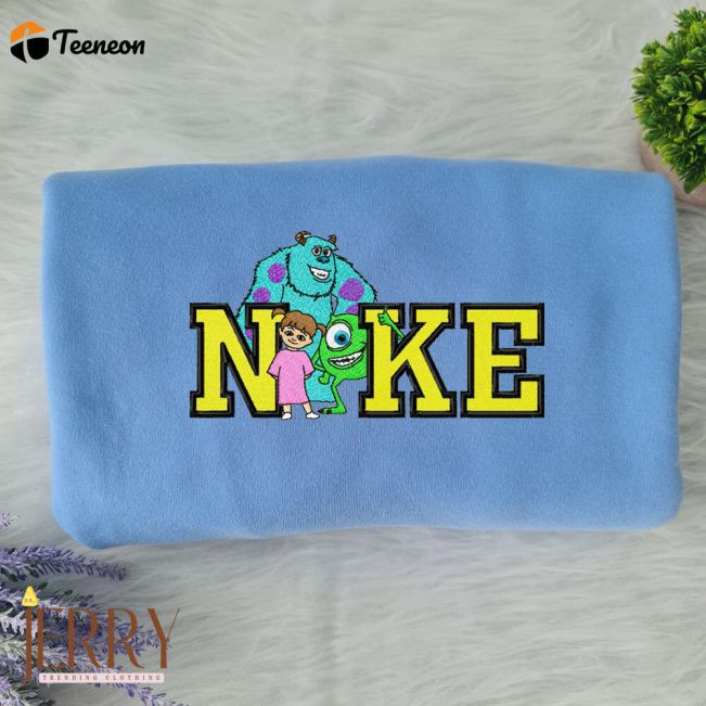 Monsters Disney Nike Embroidered Sweatshirt| soulcals.com