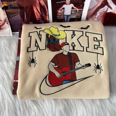 Morgan Wallen Halloween Nike Embroidered Sweatshirt| soulcals.com