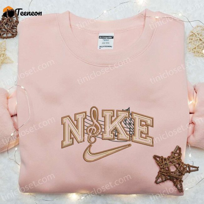 Music x Nike Embroidered Shirt & Hoodie B Gift for Men Women Family Gifts for Style & Sound| soulcals.com